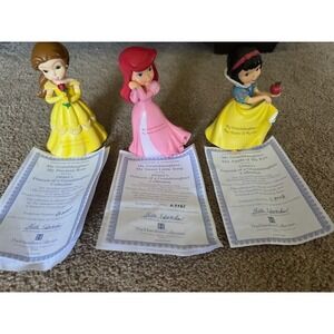 Hamilton Collection Disney Princess of a Granddaughter Figurines Set of 3 COA